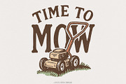 Time To Mow PNG, Lawn Mower PNG, an Illustration by SharpMarketplace (Thumbnail 1 of 9)