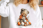 Whimsical Easter Teddy Bear Clipart, an Illustration by designcity5 (Thumbnail 5 of 5)