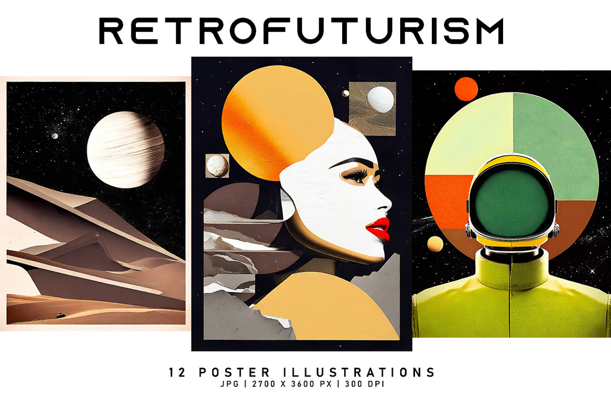 Retrofuturism, a Decorative Illustration by Digital Art Creations (Photo 4 of 7)