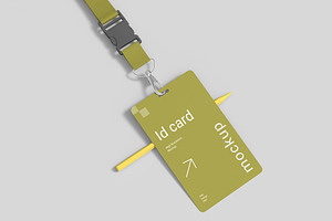 ID Card Mockup Template, a Product Mockup by graphypix