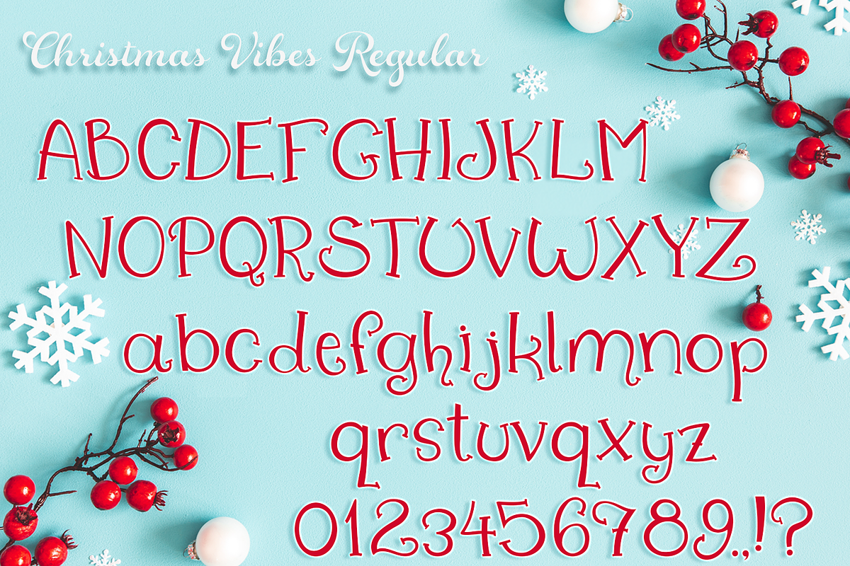 Christmas Vibes Font Family preview 2