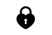 Heart Lock and Key Silhouette Icons, an Illustration by Designer_Momina (Thumbnail 42 of 51)