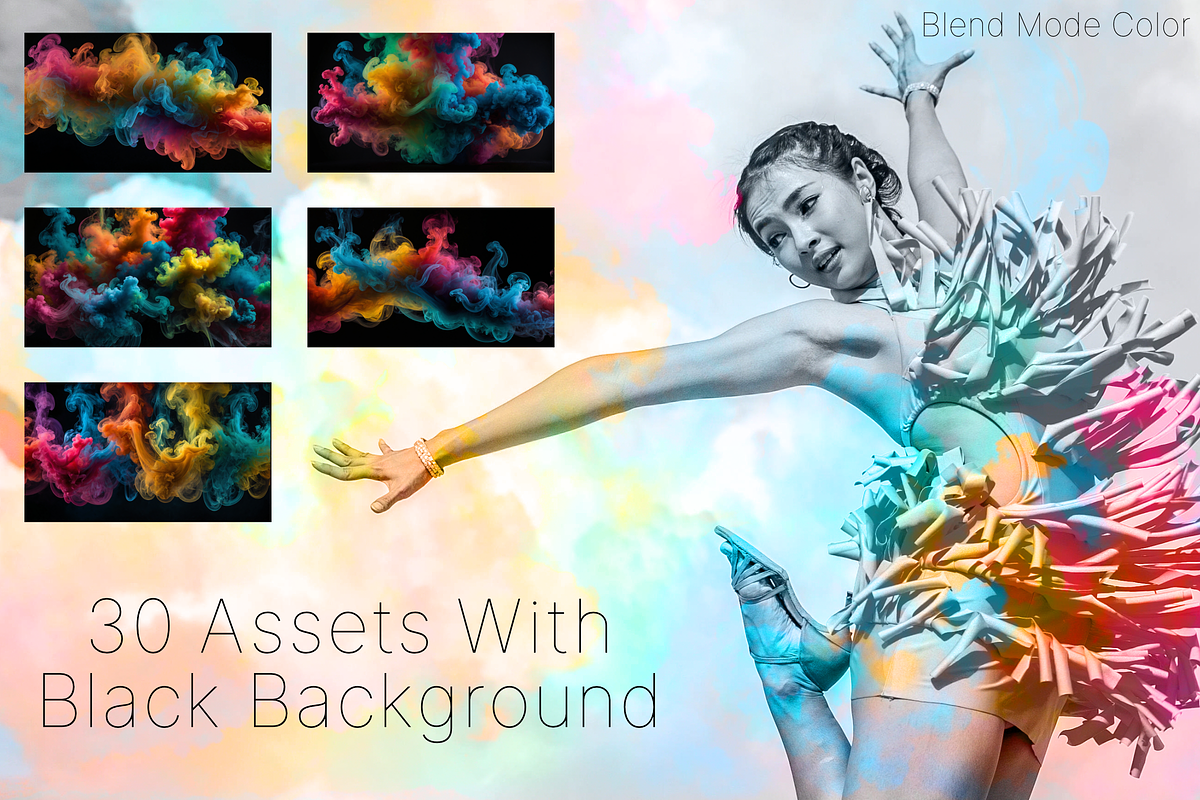 Colorful Smoke Assets For Affinity, a Brushes & More by Affinity Noise (Photo 3 of 6)