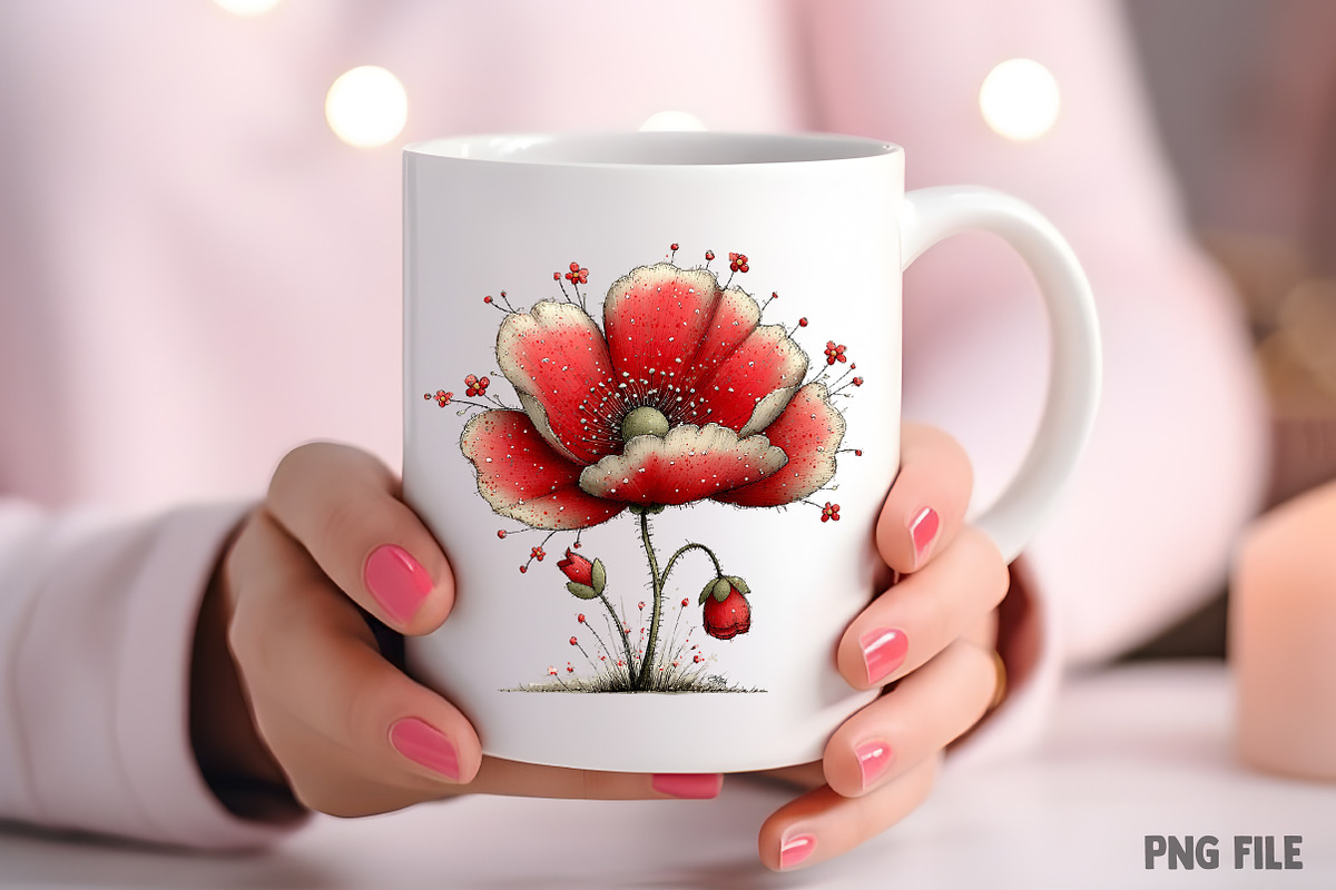 Whimsical Spring Flower Clipart, an Illustration by Craft Nest (Photo 8 of 11)