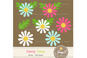 Daisy Flower Digital Paper & Clipart, a Pattern Graphic by JennyL Designs (Thumbnail 2 of 5)