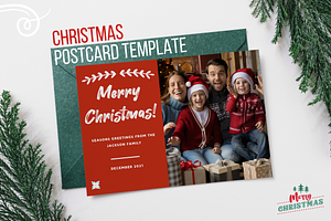 Christmas Family Postcard