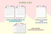 2026 Calendar Template - Canva, a Templates & Theme by Adalin Shop (Thumbnail 3 of 12)