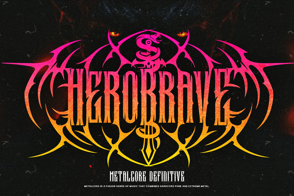 Mega Snake Typeface, a Blackletter Font by alit design (Photo 6 of 20)