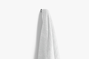 Big Towel Hanging On Hook 3D Model