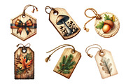 Vintage Wooden Autumn Tags Clipart, an Illustration by Daily.Designs (Thumbnail 3 of 5)