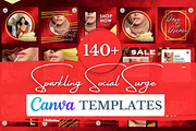 140+ Sparkling Social Surge Template, a Social Media Template by ResumeFabs (Thumbnail 1 of 4)