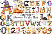 Halloween Alphabet Sublimation Clipa, an Illustration by Libby Wishes (Thumbnail 1 of 7)