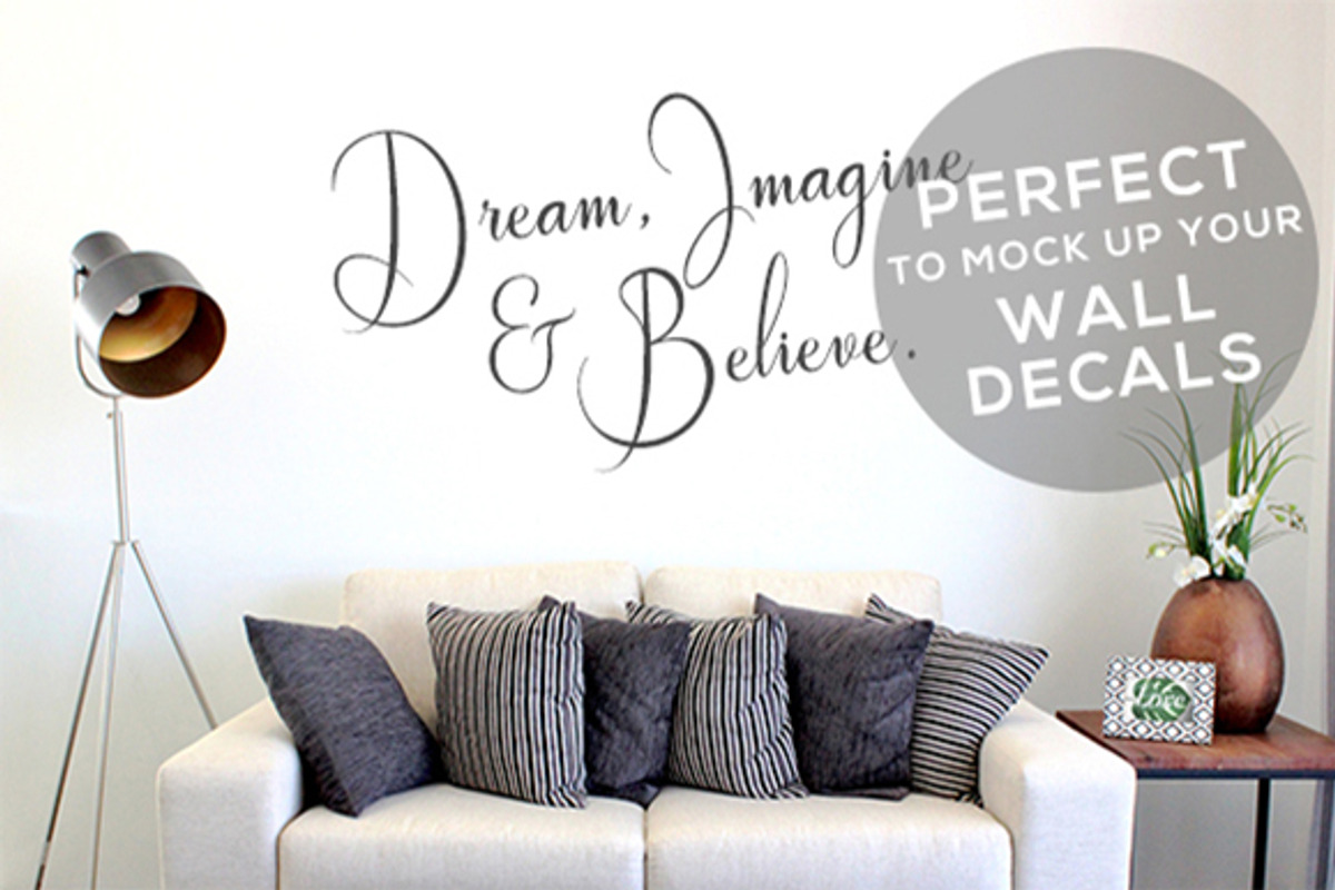 F189 Sofa Wall Mock Up, a Product Mockup by UpStyled (Photo 2 of 4)