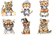 Playful Tiger Clipart Bundle, an Illustration by Pixels.Craft (Thumbnail 5 of 9)