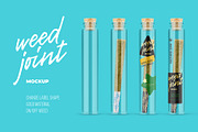Weed Joint in Glass Tube Mockup, a Product Mockup by easymock 2 (Thumbnail 1 of 12)