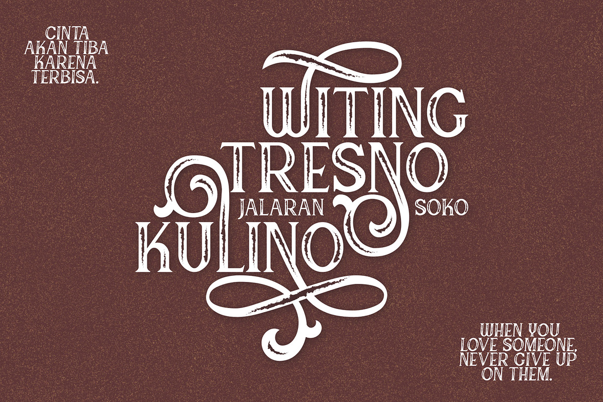 Canting, a Font by Omotu Studio (Photo 4 of 13)