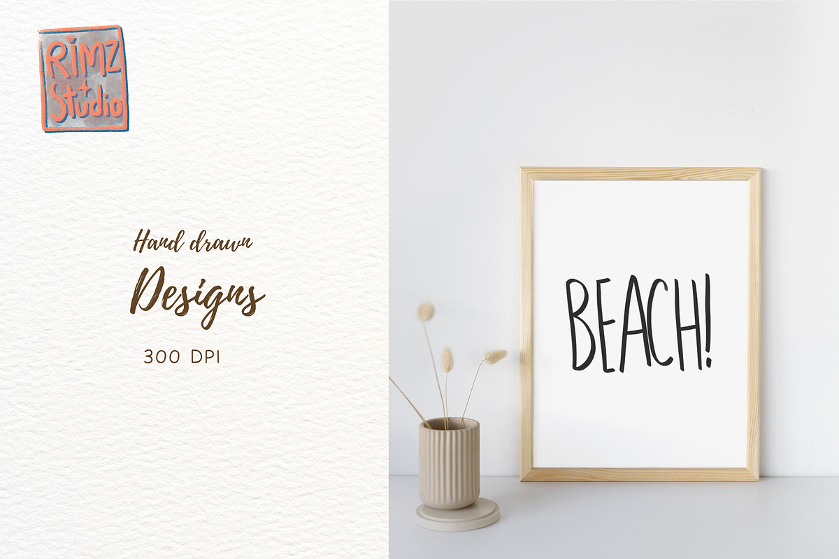 Hand drawn summer time elements, an Illustration by RimzStudio (Photo 6 of 10)