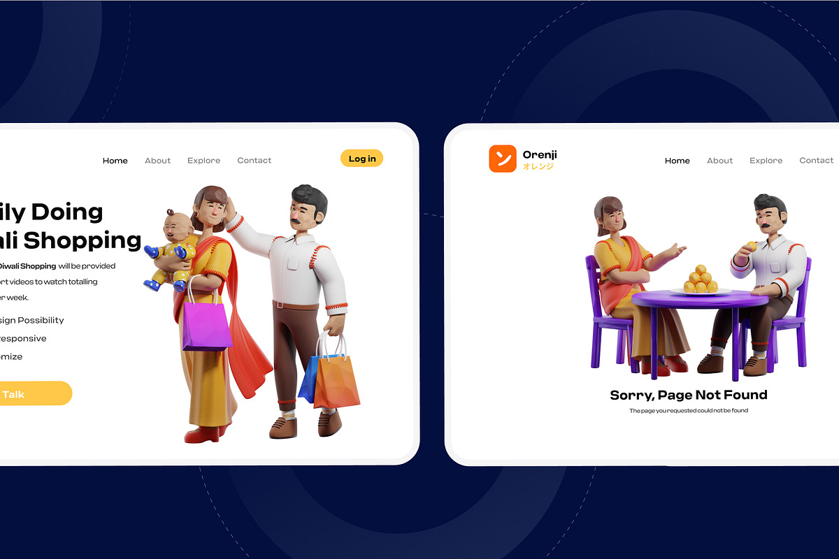 Diwali Activity 3D character, a Characters & Person 3D Model by orenjidesign (Photo 6 of 8)