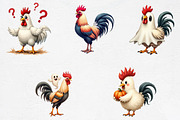 Halloween Rooster Ghost Clipart, an Illustration by CrexoraLab (Thumbnail 3 of 5)