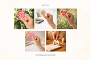 15 Hand Sticker Mockups for Canva, a Product Mockup by Matisse Studio (Thumbnail 7 of 8)