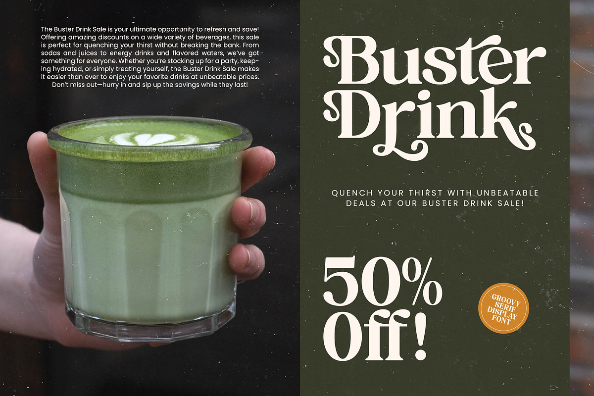 Brighto Wander Retro Serif Font, a Serif Font by timelesstype.co (Photo 9 of 20)