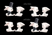 Bunny wedding. Illustration., an Animal Illustration by sheincar (Thumbnail 5 of 8)