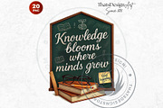 Back To school quotes Clipart Set, an Education Illustration by ThatsDesignArt (Thumbnail 10 of 10)