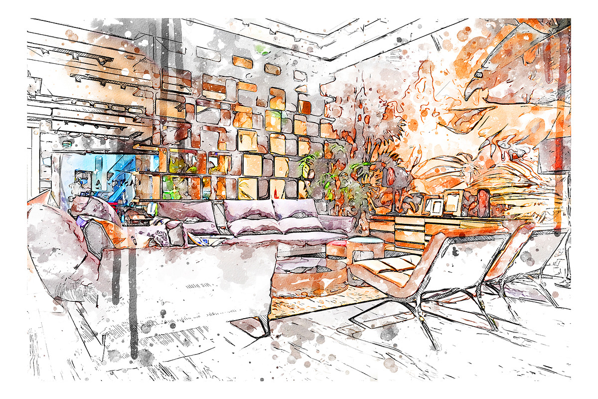 Aquarino - Watercolor PS Action, an Action Add-On by A R T M A R T (Photo 3 of 17)