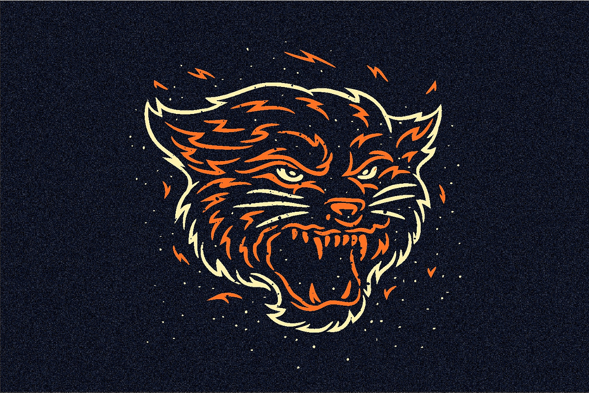 Head of Wild Beast - SVG,Vector,PNG, an Animal Illustration by Ben studio (Photo 12 of 13)