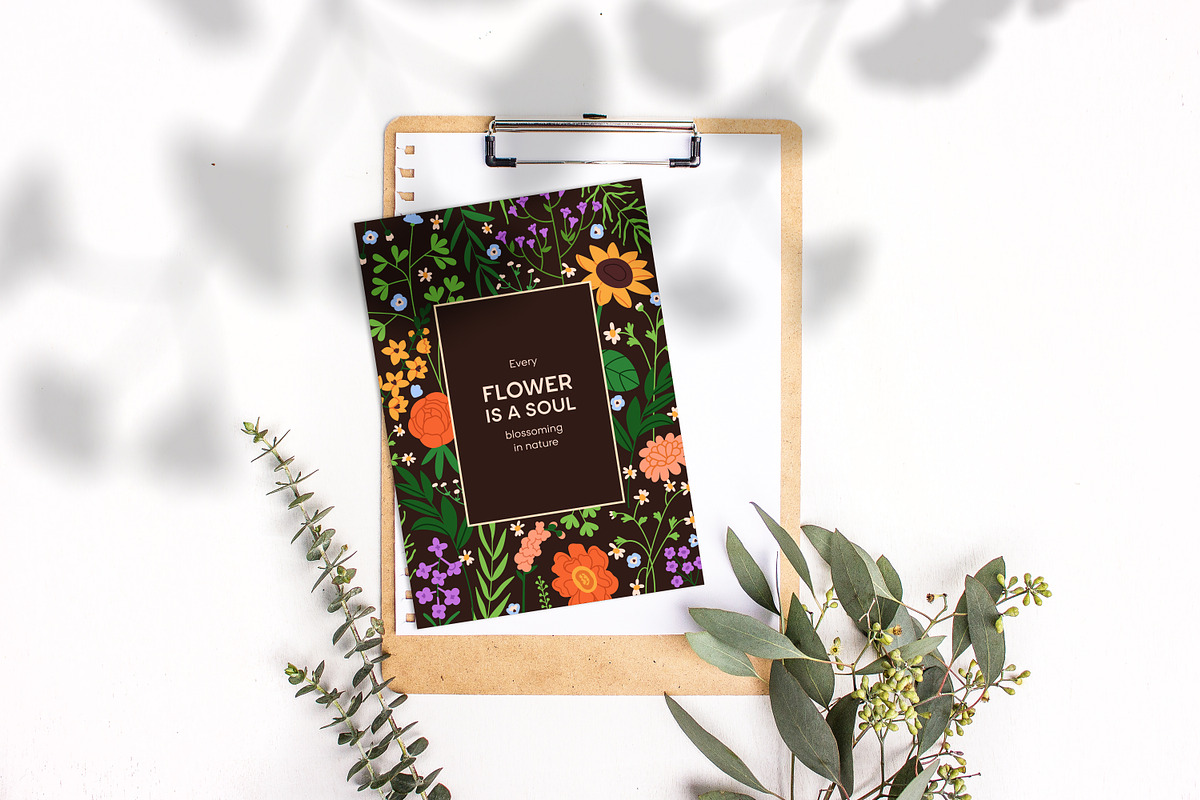 Flowers, cards + seamless patterns, a Decorative Illustration by Good Studio (Photo 8 of 10)