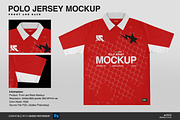 Polo Jersey Mockup, a Shirt Mockup by Irhasalfahad (Thumbnail 1 of 5)