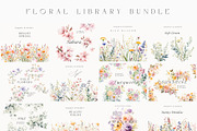 Watercolor Floral Bundle (45 in 1), a Decorative Illustration by Lana Elanor (Thumbnail 2 of 180)