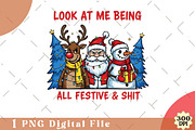 Look At Me Being All Festive Png, an Illustration by Watercolor design (Thumbnail 1 of 3)