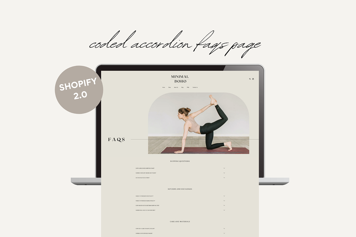 Boho Shopify Theme | Minimal Boho, a Templates & Theme by Easy Website Themes (Photo 4 of 8)