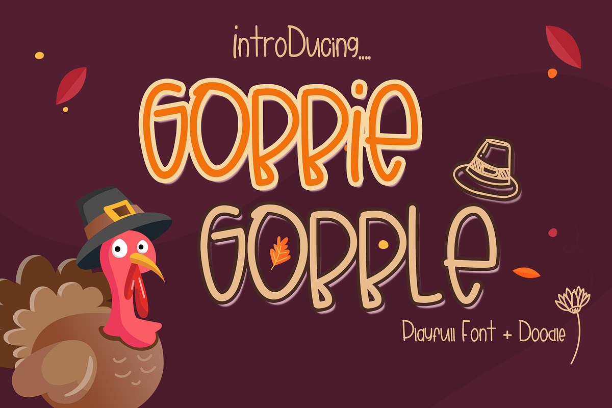 Gobbie Gobble - Thanks Giving Font