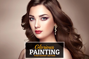 Glorious Painting Photoshop Action, an Action Add-On by CraftingStudio