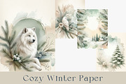 Winter Junk Journal Pages Bundle., a Seasonal Illustration by GalaDesign03 (Thumbnail 8 of 11)