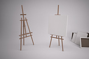 Artists Easel & Canvas, an Object 3D Model by kjpargeterimages (Thumbnail 1 of 6)