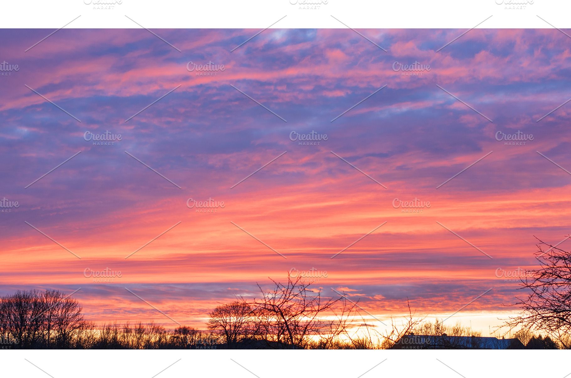 Colorful dramatic sunset sky with, a Nature Photo by Oleksandr Masnyi
