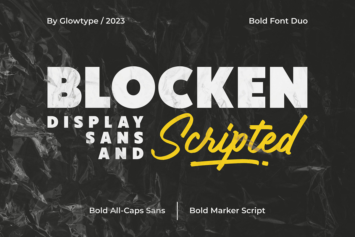 Blocken Font Duo, a Sans Serif Font by Glowtype (Photo 1 of 11)