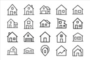 Collection of House Icons, an Outline Icon by Vectorium Studio (Thumbnail 2 of 2)