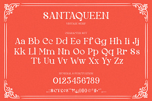 Santa Queen - Trendy Serif Font