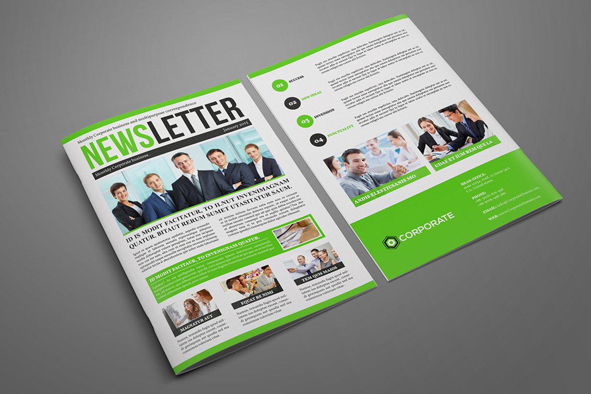 Multipurpose Newsletter Template 02, a Brochure Template by Layout Design