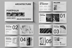 Architecture Portfolio, a Brochure Template by ContestDesign