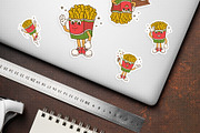 Groovy Fries Retro Illustration, a Food Illustration by Decoconio Design (Thumbnail 6 of 7)