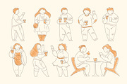 Coffee Lovers Illustration Pack, a Person Illustration by Vasya Kobelev (Thumbnail 4 of 12)