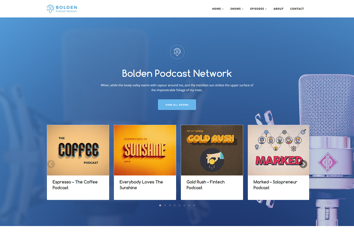 Bolden Podcast Network Theme, a WordPress Template by SecondLineThemes (Photo 15 of 16)