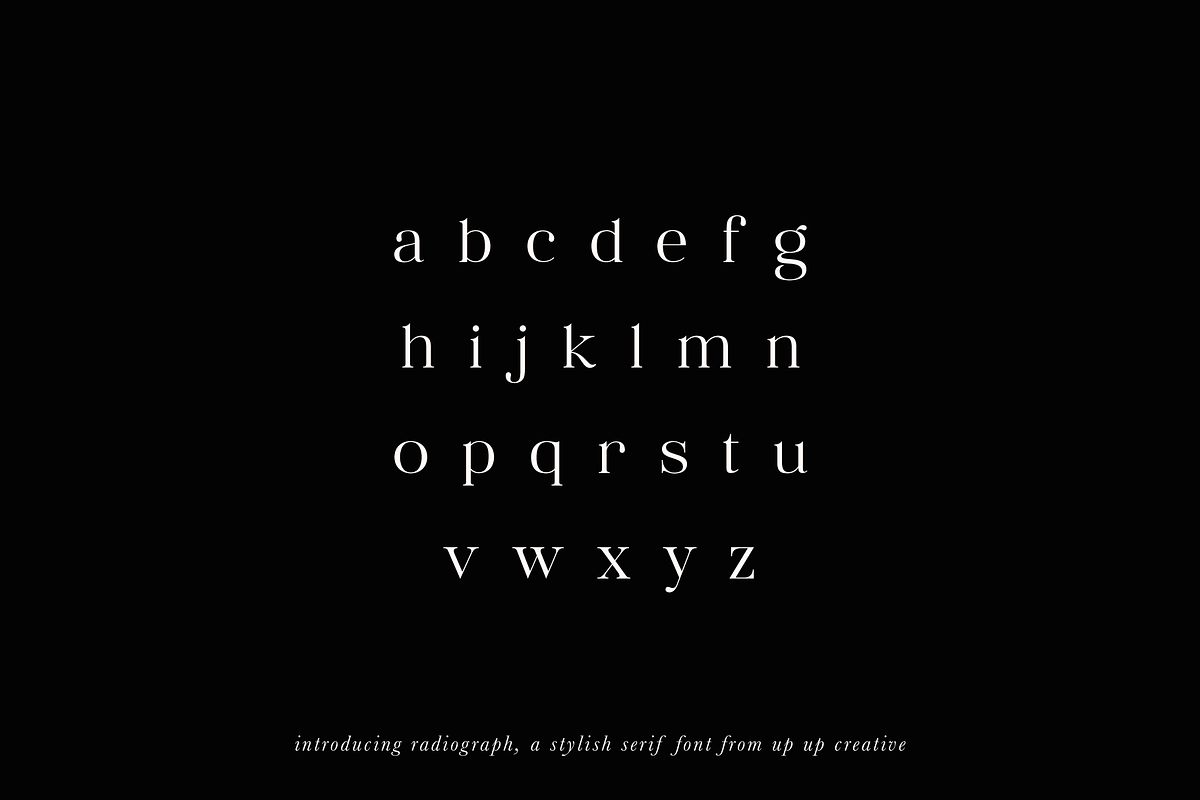 Radiograph, A Serif Font, a Serif Font by Up Up Creative (Photo 2 of 12)