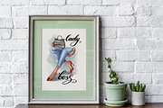 Lady boss clipart, Legs in jeans png, a Work Illustration by KupalinaArt (Thumbnail 8 of 8)