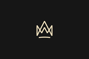 King Crown Logo Icon Design Vector